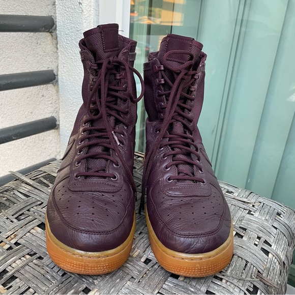NIKE SF Air Force 1 High Deep Burgundy - Picture 3 of 8